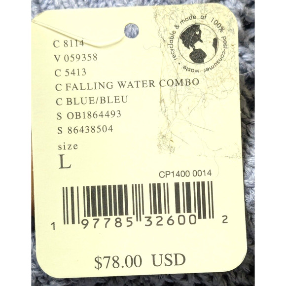 Free People Sweater Womens L Blue Eloise Pullover Short Puff Sleeve Open Knit - Picture 6 of 8